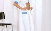 Anilos Leticia 23617 Hot mature nurse leticia sheds her uniform displaying her petite frame in the nude