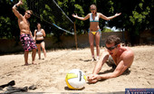 Naughty America Tori Black 32885 Tori Black rides a hard cock on the volleyball court
