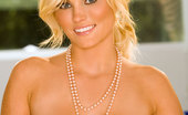 Penthouse Hannah Hilton Hanna Hilton getting kinky with a string of pearls.
