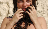 Met Art Vika Z Fresh by Goncharov 38260 Dark haired girl outside in the water soaks up the goodness.
