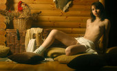 Met Art Anna S Miel by Natasha Schon 38308 Classic shoot of beautiful brunette in the hunting lodge.
