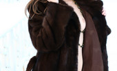 Met Art Natasha S Natasha In Public by Paromov 38896 Public nudity at its best with snow on the ground in a public place and fur coat for flashing.
