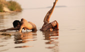 Met Art Liliya A & Nastiya A Water Dance by Goncharov 40710 Out in the water the dangerous hot models mingle in a wild mating dance.

