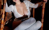 Met Art Lana I Melisi by Leonardo 45027 Raven-haired Lana with her amazing, large breasts and stockinged feet.
