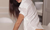 Met Art Candice Luka Artene by Dave Lee 46705 Showcasing her natural beauty, Candice Luka   sensually strips her white polo shirt   matching g-string panty and bares her   wonderful assets with wide open poses in   front of the camera.
