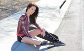 FTV Girls 47911 Aiden gets emo and tires to skateboard topless
