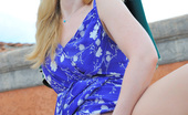FTV Girls 47960 Emilee flashes her tits and pussy outside
