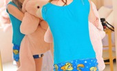FTV Girls Serena 48188 Serena pink room blue panties
