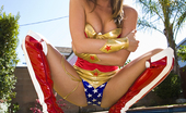  53985 Brunette Tori Black looks hot as Wonder Woman
