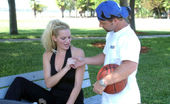  54800 MILF Hunter The hunter meets a blonde milf at the basketball court thens takes her home for sex
