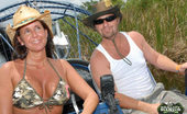  54818 MILF Hunter This hot milf is getin down and dirty in these hot airboat fuck pics
