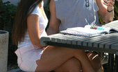 8th Street Latinas  58290 Slammin latina honey givin it up her first day in america
