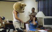  59053 Dancing Bear Petite office cutie gets a facial

