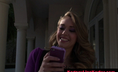  59191 Kagney Linn Karter being chatted on a shy day
