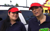 Money Talks  59828 These 2 drive thru cuties take a 100 to flash and another 300 to fuck some customers in tehse hot pics
