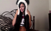  64168 Freaky Catie Minx is a bad little panda bear finger banging herself to orgasm
