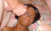 Ghetto Gaggers Alika 64219 Black chick gets her entire face covered in nut
