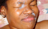 Ghetto Gaggers Spice 64248 Ebony broad gets a gallon of cum dumped on her face
