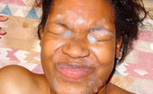 Ghetto Gaggers Spice 64248 Ebony broad gets a gallon of cum dumped on her face
