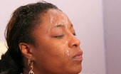 Ghetto Gaggers Karma Storm 64277 Her ebony face gets covered in spit and semen

