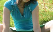  66474 Teen posing in soccerfield
