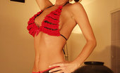  66685 Crissy Moran Posing In Red Hose
