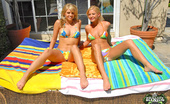 We Live Together jayme 67006 These 3 sexy sunbathers are gettin lubed up and moist poolside in these pics
