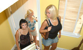 We Live Together britt 67064 Cute brunette gets violated by two blondes
