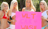 We Live Together fran 67136 Sexy red bikini nikki gets her ass wet with the girls in this amazing carwash episode
