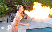 We Live Together shay 67165 Watch amazing bikini babe shay breathe fire by the pool in this hot trick then get her hot pussy rammed hard in these dildo fucking 3some lesbian pics
