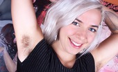 We Are Hairy Cordelia Cordelia shows off her hairy pussy and armpits 74999 Cordelia is a sexy blonde babe with a hairy pussy and this hairy woman shows off her hairy armpits as well, after stripping out of her clothes and lingerie. Then she poses and shows it all off.
