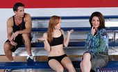 My First Sex Teacher Dani Jensen 75884 Raquel Devine & Dani Jensen have hot sex with one guy in school gym.
