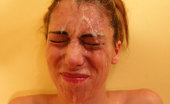 Facial Abuse Katerina Kat 80255 Hole plugged whore gets an unwanted cum shower
