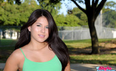  81286 Shyla Jenningss walking around the park looking for horny old guys to flash her perky tits too