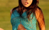  81301 Shyla Jennings loves to flash her perfect perky tits in the park as the sun sets