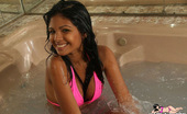  81740 Karla Spice gets hot and wet in the spa
