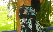  81893 Karla Spice feels the heat and slides out of her summer dress and bikini
