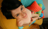 Pure 18 heidi 83702 This super sexy brunnette teen is getting her first on camera facial in these hot pics

