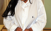 Mariah Milano Mens dress shirt 84886 Busty Brunette Pornstar In Mens Dress Shirt And Stockings
