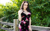 Katie Banks 85325 Takes Off Her Dress Outside!
