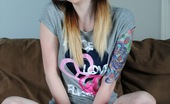 Ivy Snow 85511 Reveals The Sexy Lingerie She Is Wearing Under Her Peace Love Shirt And Plays With Her Toy
