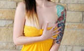 Ivy Snow 85518 Plays With Her Perfect Naked Body Once She Takes Her Yellow Dress Off
