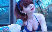 Ivy Snow 85645 Has Some Night Time Fun In Her Bikini And Then Gets Off With Her Hot Tub Jets
