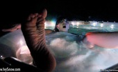 Ivy Snow Has Some Night Time Fun In Her Bikini And Then Gets Off With Her Hot Tub Jets
