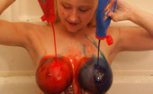 Sexy Pattycake 87478 Red, White and Boobs!
