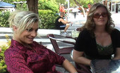 MILF Next Door robin 101402 These 4 sexy moms are gettin their licks in on these amazing patio sex pics
