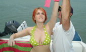 Captain Stabbin cecily 102365 Cute red head gets creamed 2 times on her first boat ride in these pics
