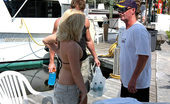 Captain Stabbin kori 102443 Petite blonde in bikini sucking the cum out of these dongs
