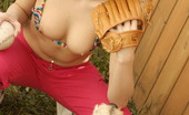 Andi Pink 104302 Fun naked baseball with Andi PInk

