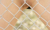 Andi Pink 104317 Andi Pink naked on the fence
